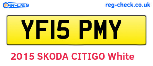 YF15PMY are the vehicle registration plates.