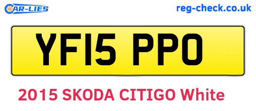 YF15PPO are the vehicle registration plates.