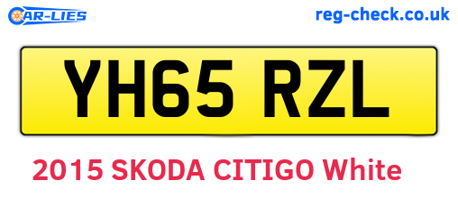 YH65RZL are the vehicle registration plates.