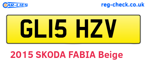 GL15HZV are the vehicle registration plates.