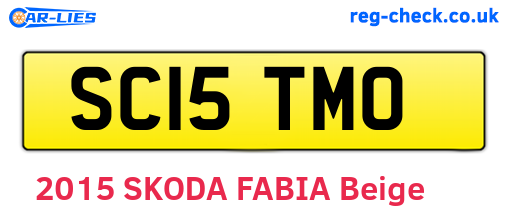 SC15TMO are the vehicle registration plates.