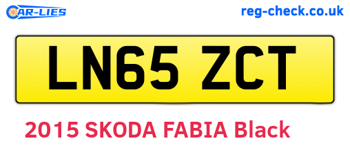 LN65ZCT are the vehicle registration plates.