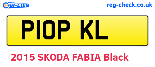 P10PKL are the vehicle registration plates.