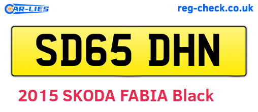SD65DHN are the vehicle registration plates.