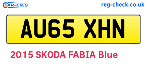 AU65XHN are the vehicle registration plates.