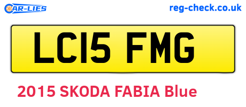 LC15FMG are the vehicle registration plates.