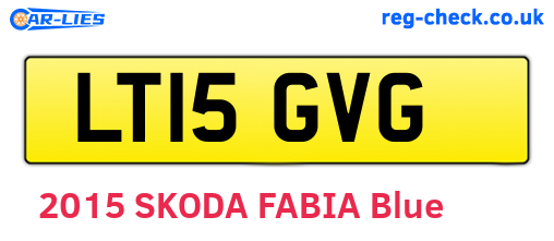 LT15GVG are the vehicle registration plates.