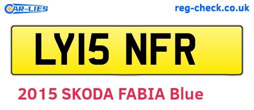 LY15NFR are the vehicle registration plates.