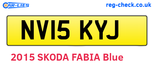 NV15KYJ are the vehicle registration plates.