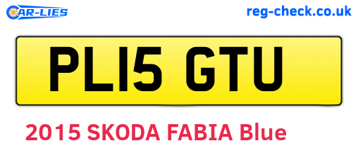 PL15GTU are the vehicle registration plates.