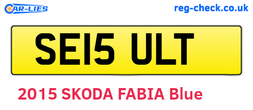 SE15ULT are the vehicle registration plates.