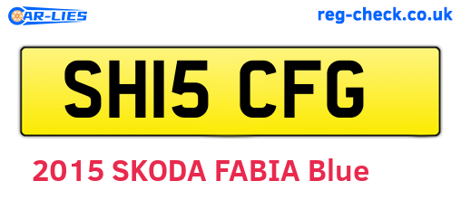 SH15CFG are the vehicle registration plates.