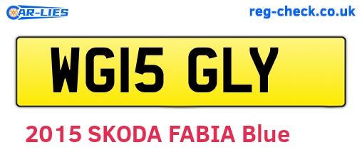 WG15GLY are the vehicle registration plates.