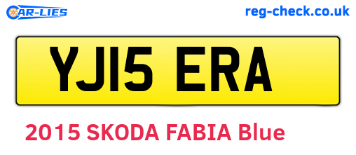 YJ15ERA are the vehicle registration plates.
