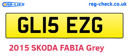 GL15EZG are the vehicle registration plates.
