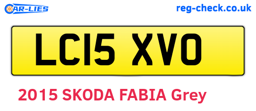 LC15XVO are the vehicle registration plates.