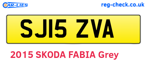 SJ15ZVA are the vehicle registration plates.