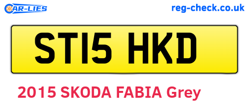 ST15HKD are the vehicle registration plates.
