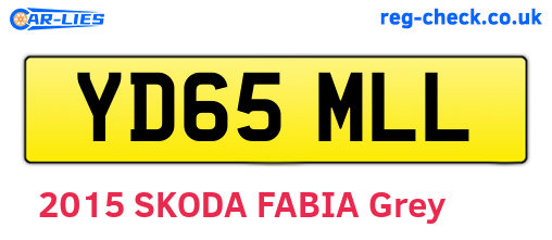 YD65MLL are the vehicle registration plates.