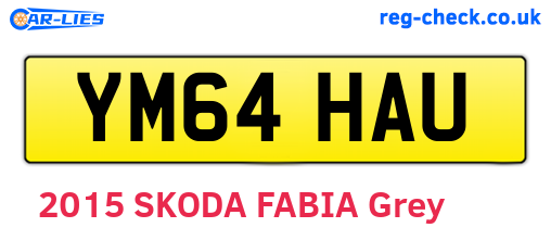 YM64HAU are the vehicle registration plates.