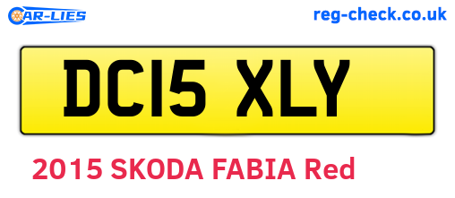 DC15XLY are the vehicle registration plates.