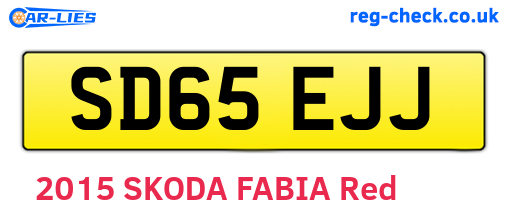 SD65EJJ are the vehicle registration plates.