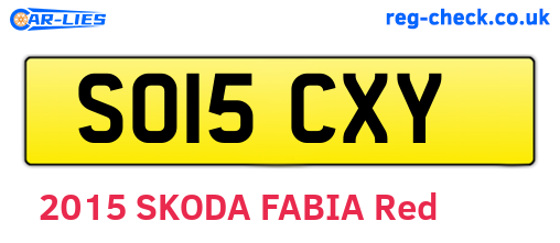 SO15CXY are the vehicle registration plates.