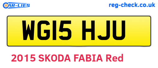 WG15HJU are the vehicle registration plates.