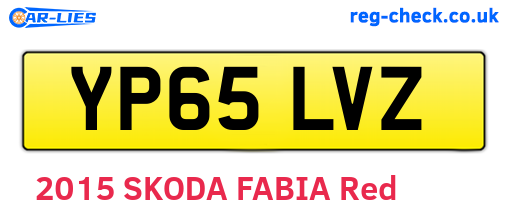 YP65LVZ are the vehicle registration plates.