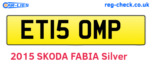 ET15OMP are the vehicle registration plates.