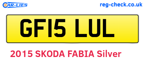 GF15LUL are the vehicle registration plates.