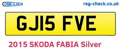 GJ15FVE are the vehicle registration plates.