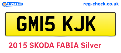 GM15KJK are the vehicle registration plates.