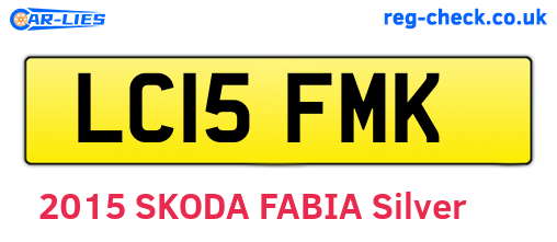 LC15FMK are the vehicle registration plates.