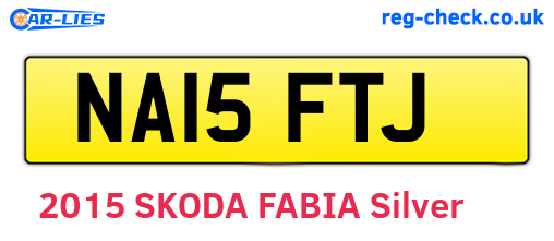 NA15FTJ are the vehicle registration plates.