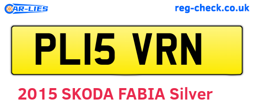 PL15VRN are the vehicle registration plates.