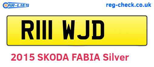 R111WJD are the vehicle registration plates.