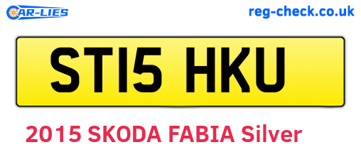 ST15HKU are the vehicle registration plates.
