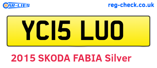YC15LUO are the vehicle registration plates.