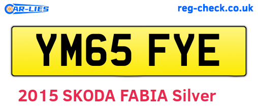 YM65FYE are the vehicle registration plates.