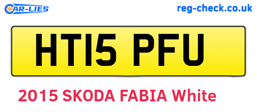 HT15PFU are the vehicle registration plates.