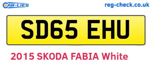 SD65EHU are the vehicle registration plates.