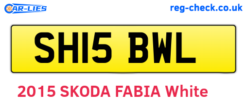 SH15BWL are the vehicle registration plates.