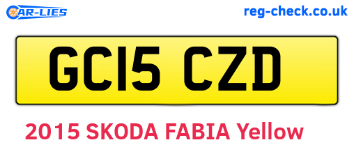 GC15CZD are the vehicle registration plates.