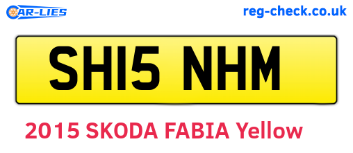SH15NHM are the vehicle registration plates.