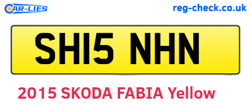 SH15NHN are the vehicle registration plates.