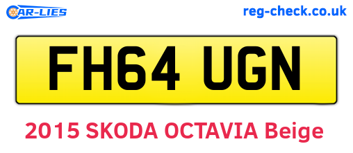 FH64UGN are the vehicle registration plates.