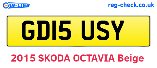GD15USY are the vehicle registration plates.