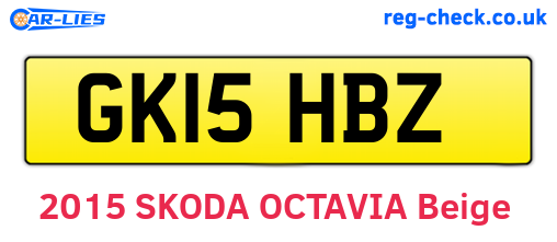 GK15HBZ are the vehicle registration plates.