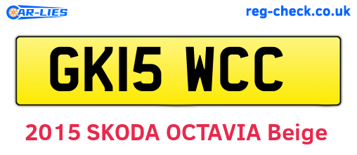 GK15WCC are the vehicle registration plates.